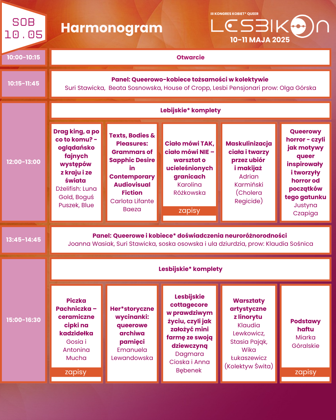 Lesbikon 2025 program 1